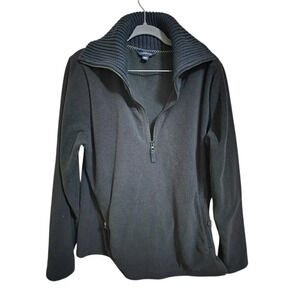 Women's Lands' End Quarter Zip Pullover Fleece Large